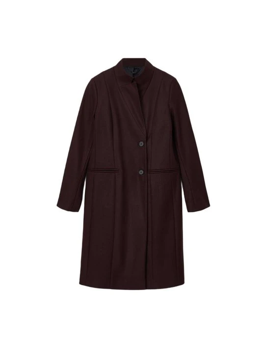 Zdjęcie produktu Klasyczny płaszcz AllSaints bordowy