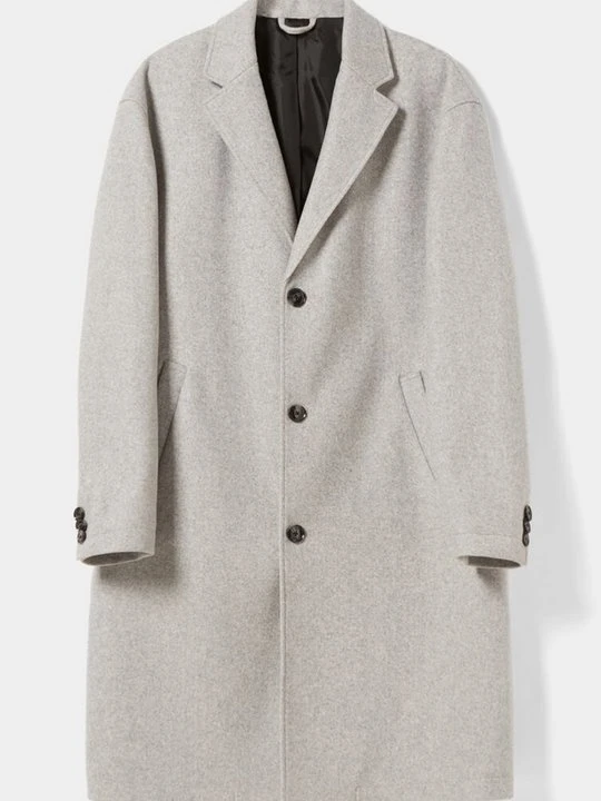 Zdjęcie produktu Klasyczny płaszcz Bershka szary