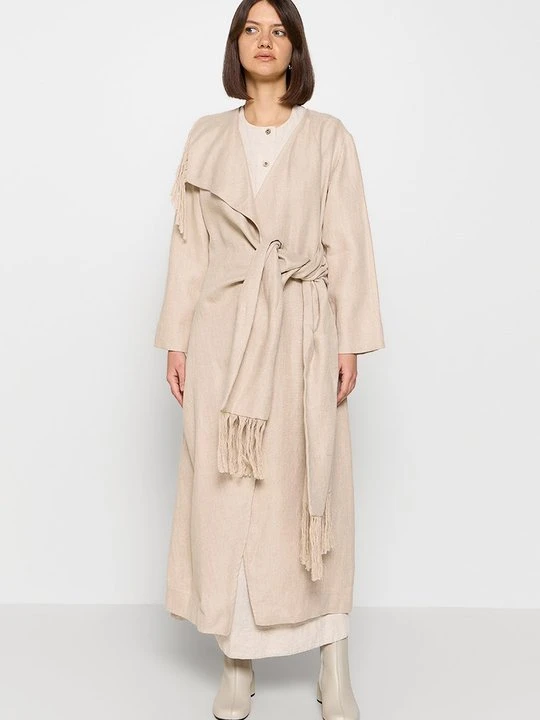 Zdjęcie produktu Klasyczny płaszcz By Malene Birger jasnobrązowy