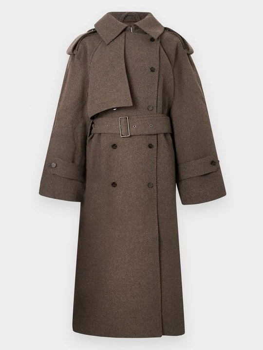 Zdjęcie produktu Klasyczny płaszcz Day Birger et Mikkelsen ciemnobrązowy