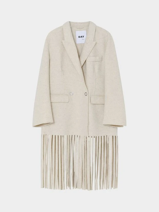 Zdjęcie produktu Klasyczny płaszcz Day Birger et Mikkelsen mleczny
