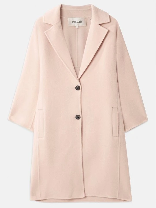 Zdjęcie produktu Klasyczny płaszcz Diane Von Furstenberg biały