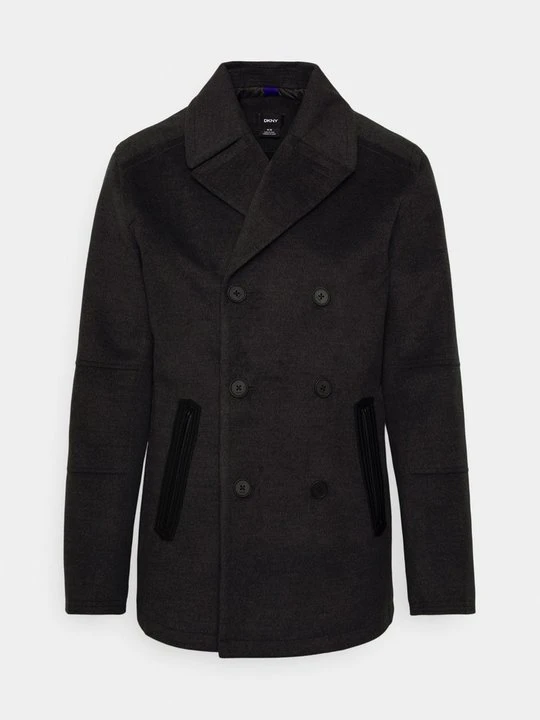 Zdjęcie produktu Klasyczny płaszcz DKNY szary