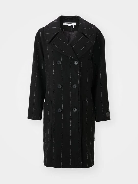 Zdjęcie produktu Klasyczny płaszcz DKNY czarny