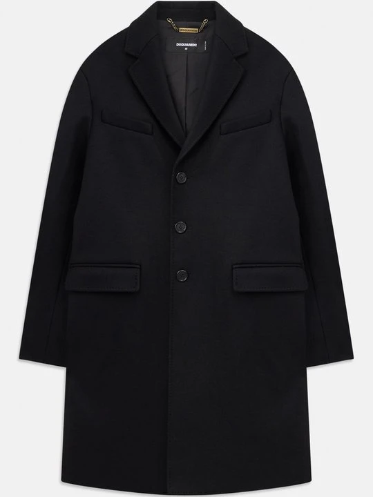 Zdjęcie produktu Klasyczny płaszcz Dsquared2 czarny
