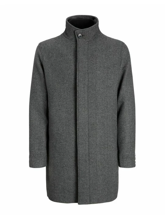 Zdjęcie produktu Klasyczny płaszcz Jack&Jones ciemnoszary melanż
