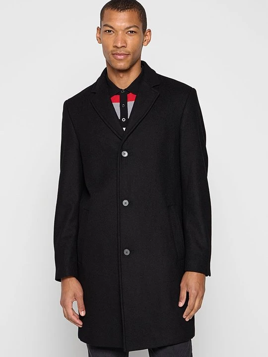 Zdjęcie produktu Klasyczny płaszcz KARL LAGERFELD czarny