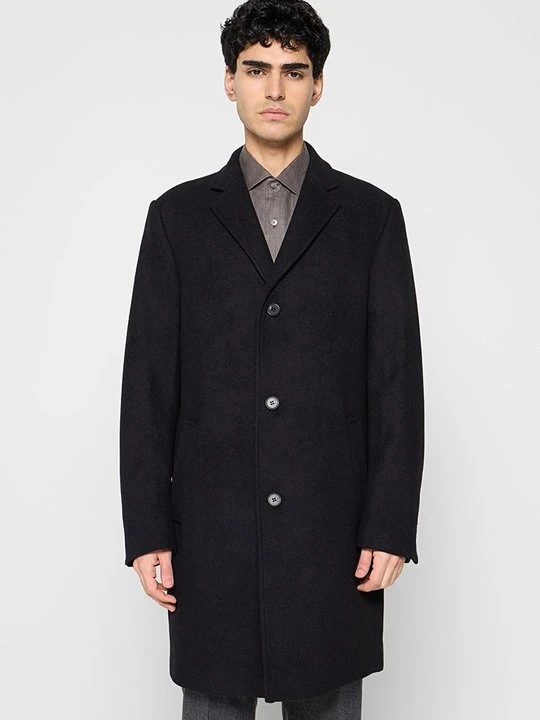 Zdjęcie produktu Klasyczny płaszcz KARL LAGERFELD czarny