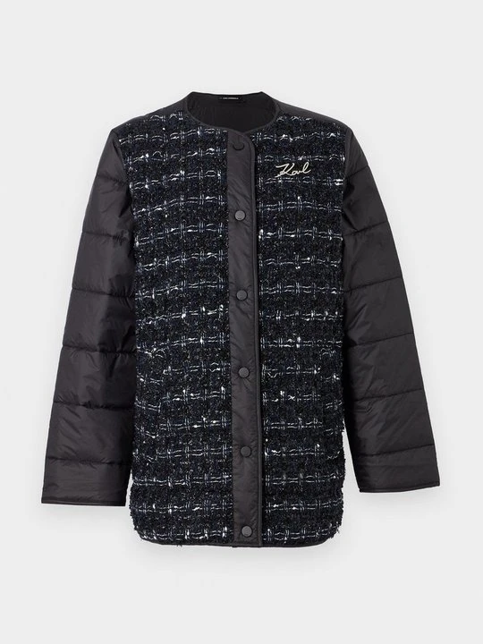 Zdjęcie produktu Klasyczny płaszcz KARL LAGERFELD granatowy