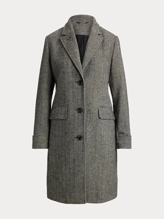 Zdjęcie produktu Klasyczny płaszcz Lauren Ralph Lauren czarny