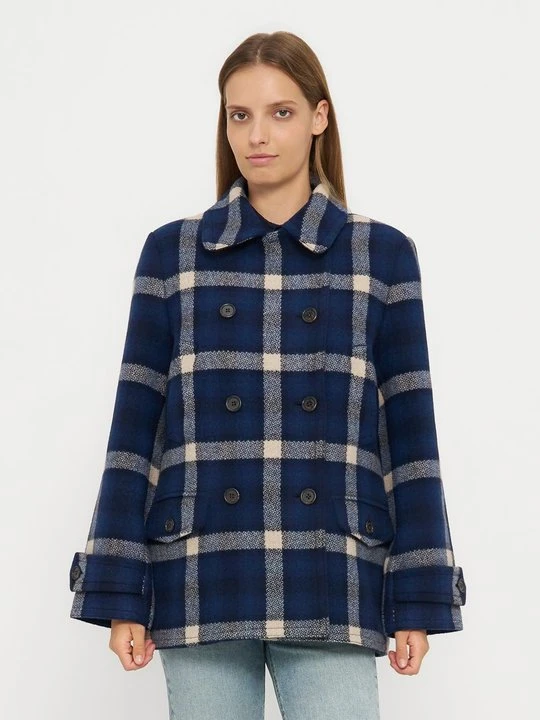 Zdjęcie produktu Klasyczny płaszcz Lauren Ralph Lauren niebieski
