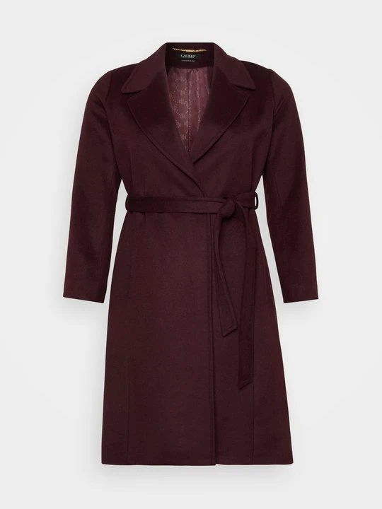 Zdjęcie produktu Klasyczny płaszcz Lauren Ralph Lauren ciemnobrązowy