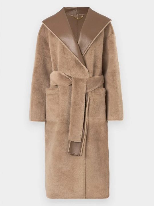 Zdjęcie produktu Klasyczny płaszcz MARCIANO BY GUESS taupe