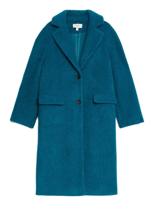 Zdjęcie produktu Klasyczny płaszcz Marks & Spencer granatowy