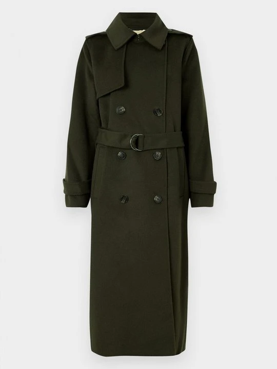 Zdjęcie produktu Klasyczny płaszcz Michael Kors ciemnozielony