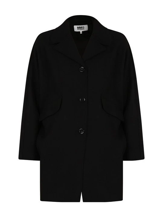 Zdjęcie produktu Klasyczny płaszcz MM6 Maison Margiela czarny