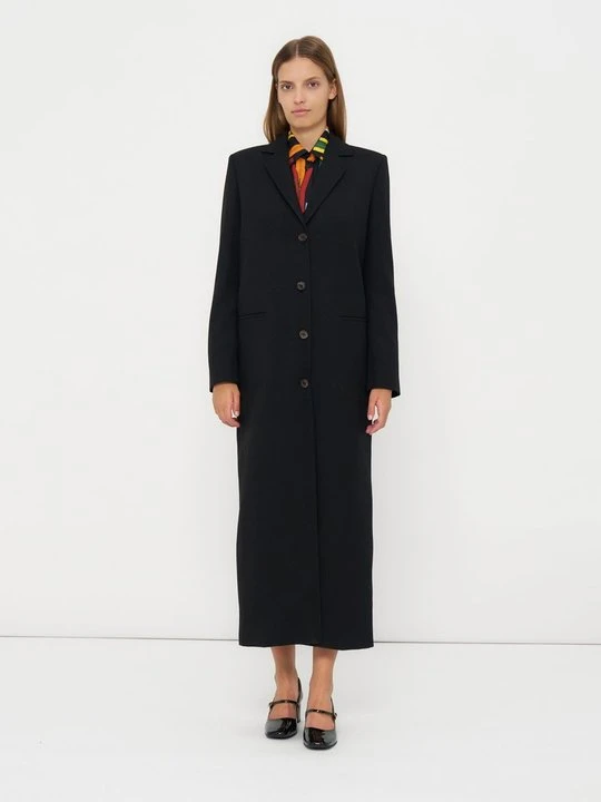 Zdjęcie produktu Klasyczny płaszcz MOSCHINO czarny