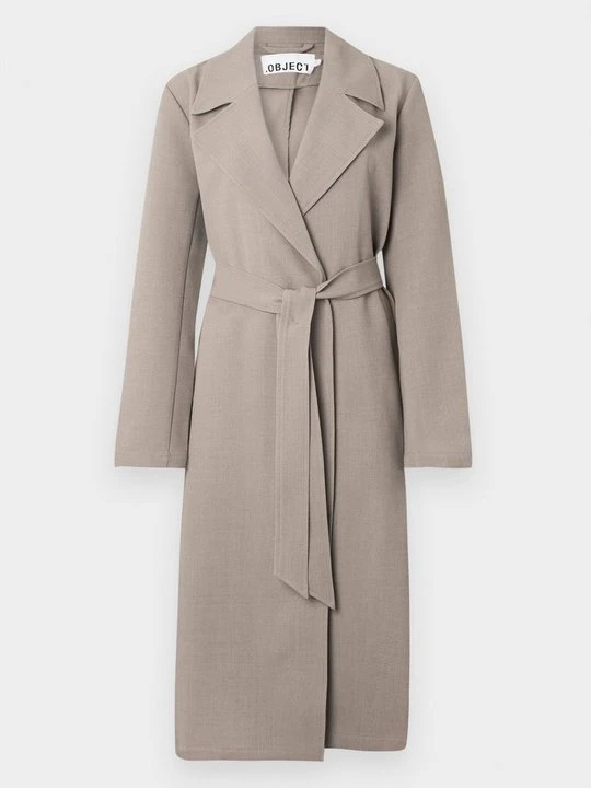 Zdjęcie produktu Klasyczny płaszcz Object taupe