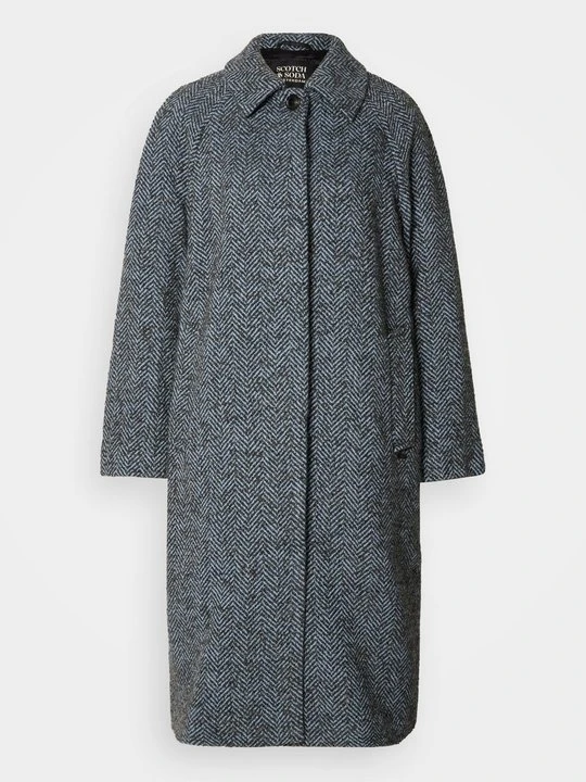 Zdjęcie produktu Klasyczny płaszcz Scotch & Soda szary