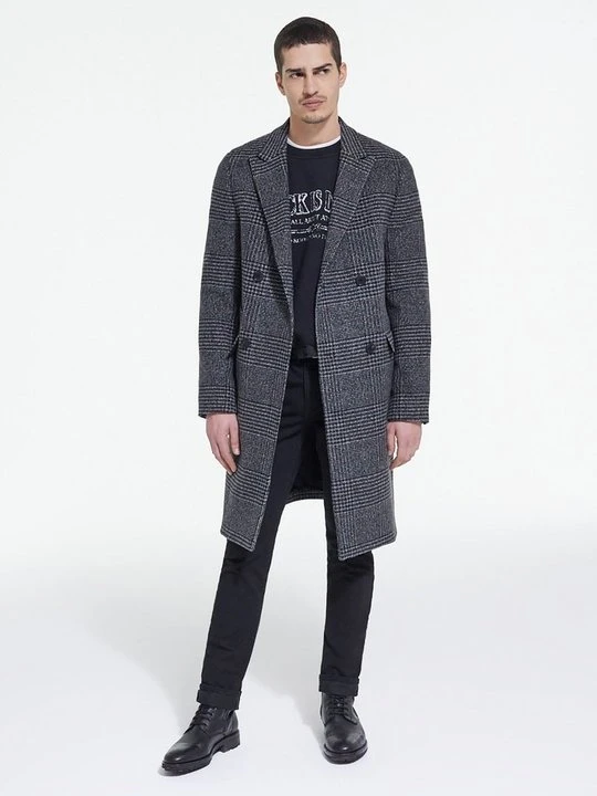 Zdjęcie produktu Klasyczny płaszcz The Kooples ciemnoszary