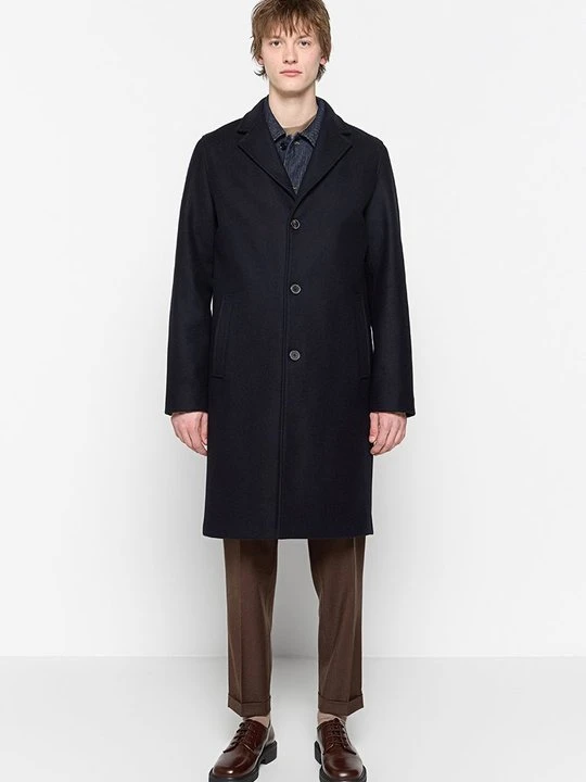 Zdjęcie produktu Klasyczny płaszcz The Kooples granatowy