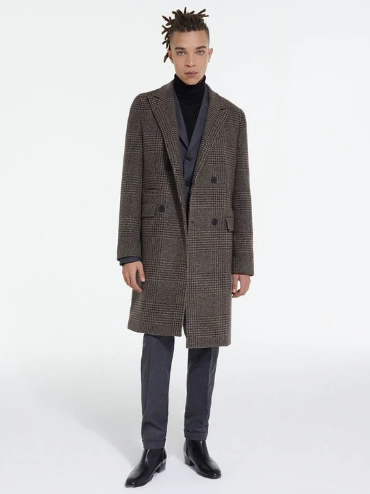 Zdjęcie produktu Klasyczny płaszcz The Kooples brązowy