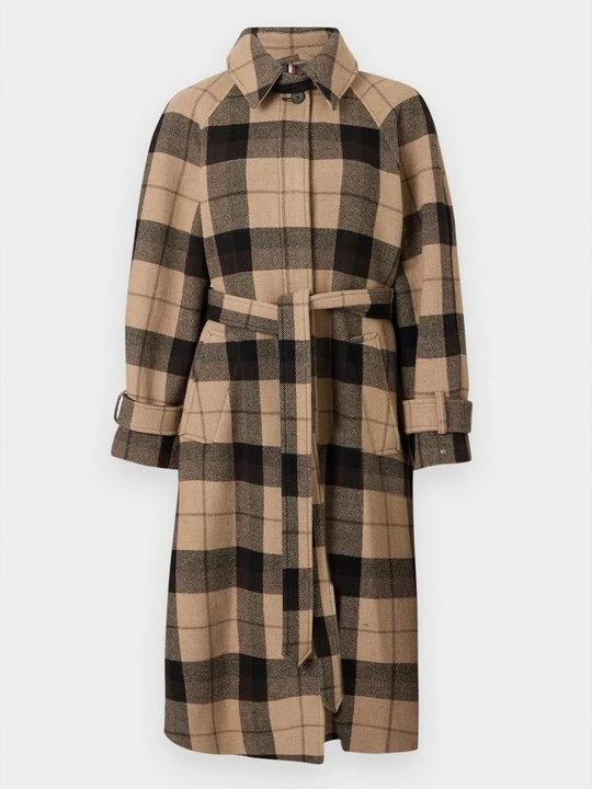 Zdjęcie produktu Klasyczny płaszcz Tommy Hilfiger jasny brąz