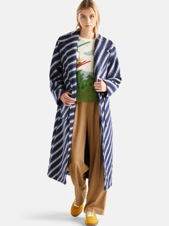 Zdjęcie produktu Klasyczny płaszcz United Colors Of Benetton niebieski