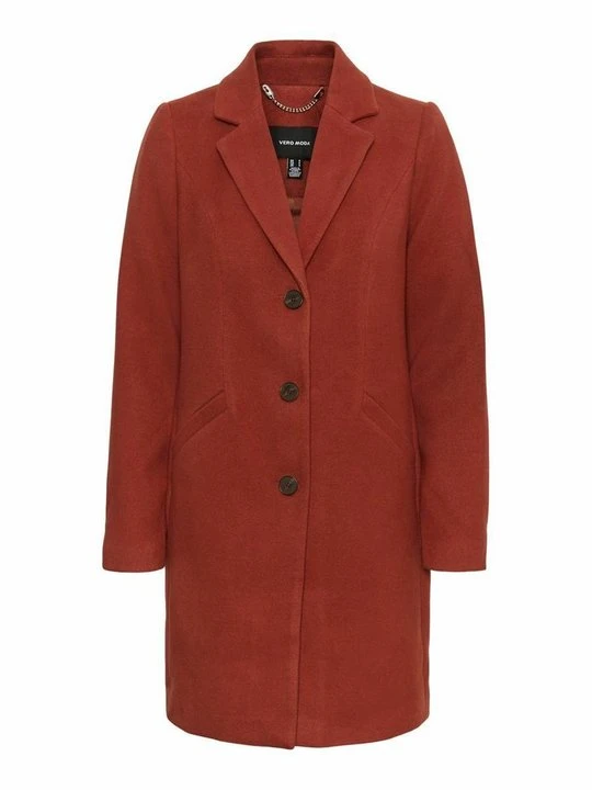 Zdjęcie produktu Klasyczny płaszcz Vero Moda czerwony