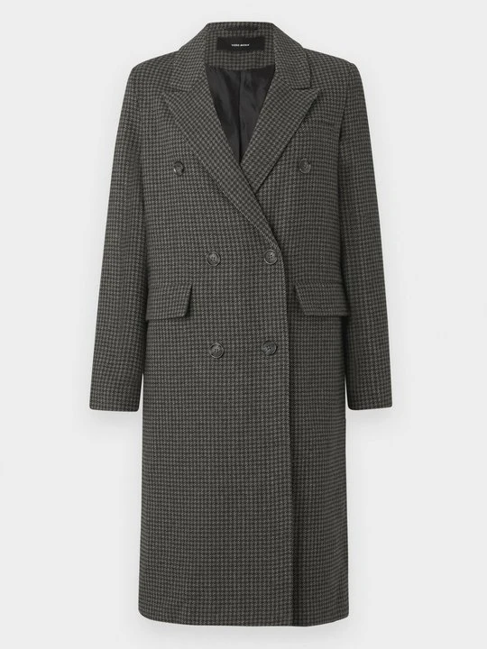 Zdjęcie produktu Klasyczny płaszcz Vero Moda ciemnozielony