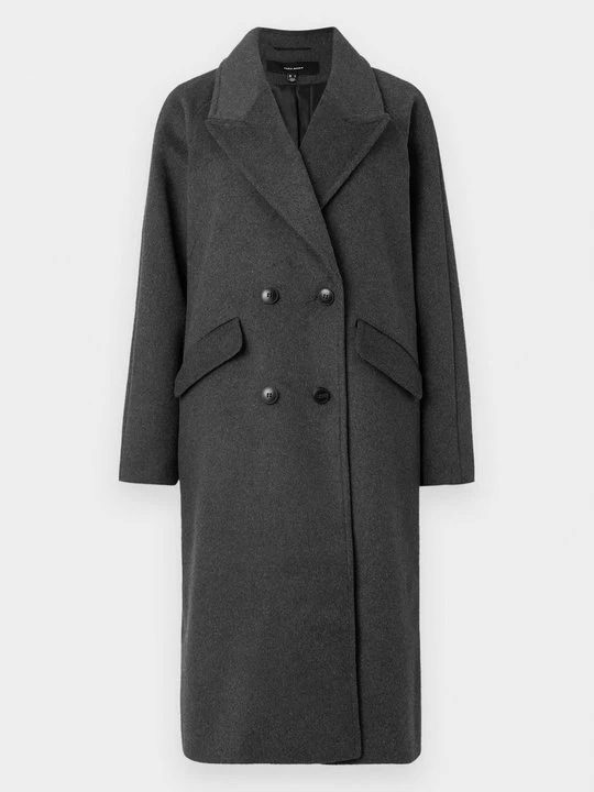 Zdjęcie produktu Klasyczny płaszcz Vero Moda ciemnoszary melanż