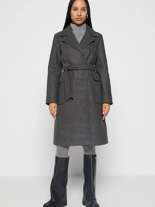 Zdjęcie produktu Klasyczny płaszcz Vero Moda ciemnoszary
