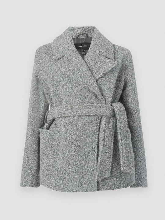 Zdjęcie produktu Klasyczny płaszcz Vero Moda szary melanż