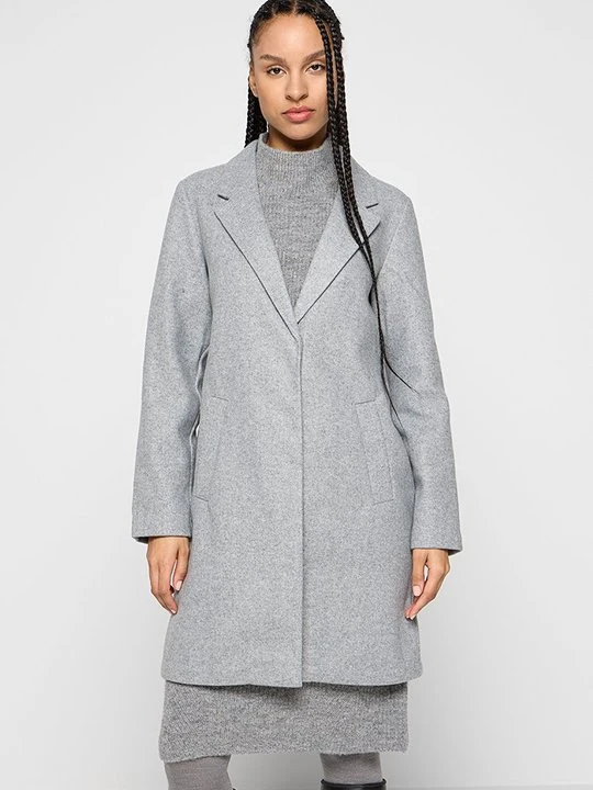 Zdjęcie produktu Klasyczny płaszcz Vero Moda jasnoszary