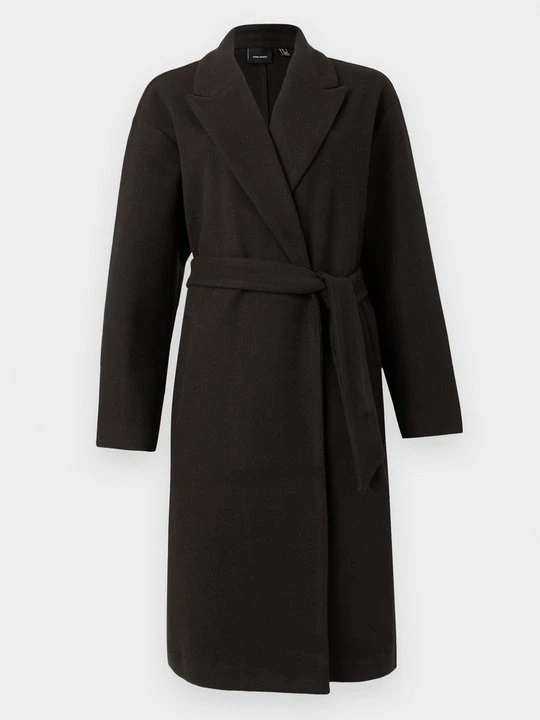 Zdjęcie produktu Klasyczny płaszcz Vero Moda ciemnobrązowy