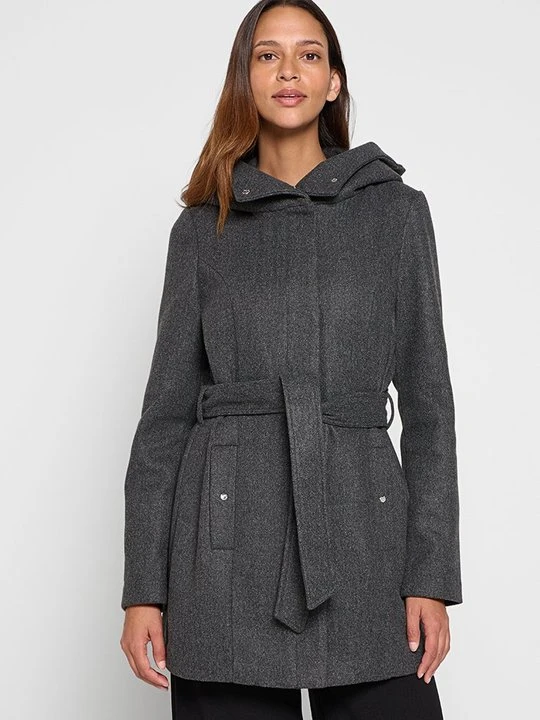Zdjęcie produktu Klasyczny płaszcz Vero Moda ciemnoszary