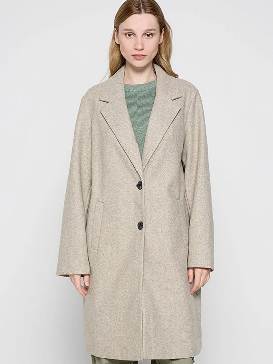 Zdjęcie produktu Klasyczny płaszcz Vero Moda beżowy