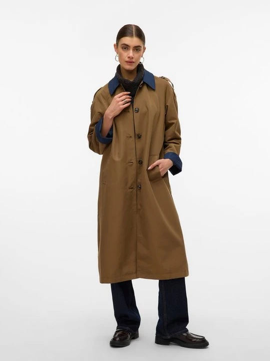 Zdjęcie produktu Klasyczny płaszcz Vero Moda granatowy
