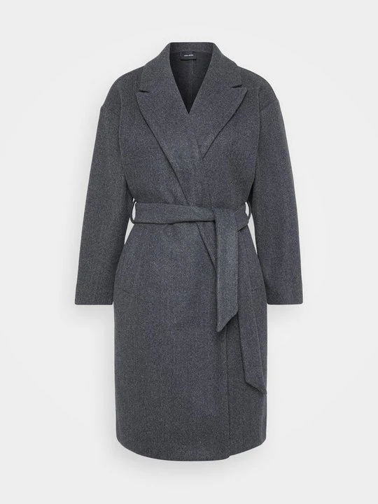 Zdjęcie produktu Klasyczny płaszcz Vero Moda ciemnoszary melanż