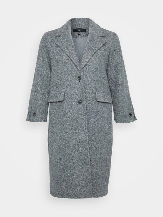 Zdjęcie produktu Klasyczny płaszcz Vero Moda szary melanż