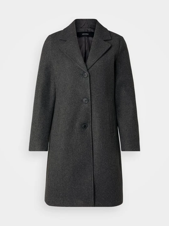 Zdjęcie produktu Klasyczny płaszcz Vero Moda ciemnoszary melanż