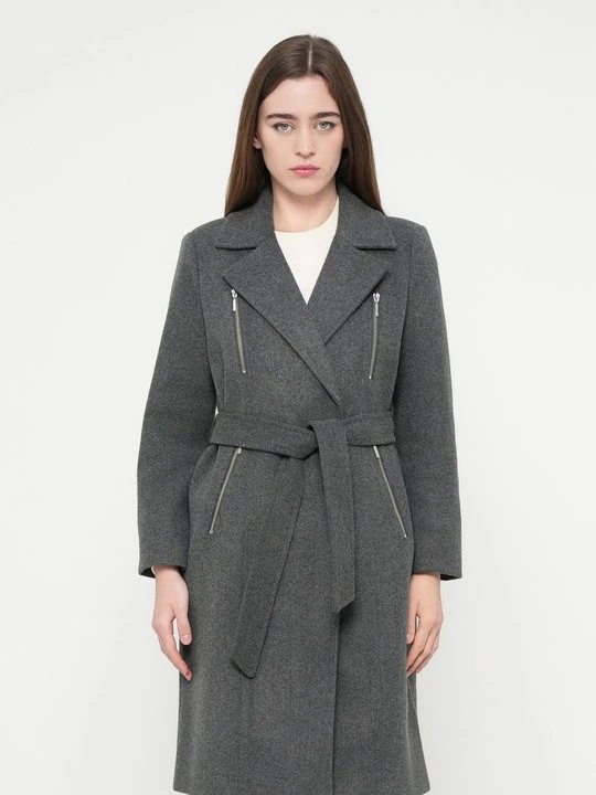 Zdjęcie produktu Klasyczny płaszcz Vero Moda ciemnoszary