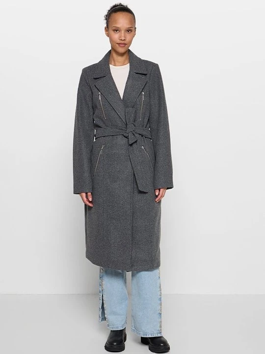 Zdjęcie produktu Klasyczny płaszcz Vero Moda ciemnoszary