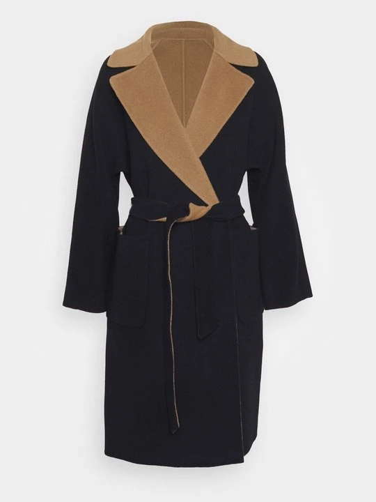 Zdjęcie produktu Klasyczny płaszcz Weekend Max Mara granatowy