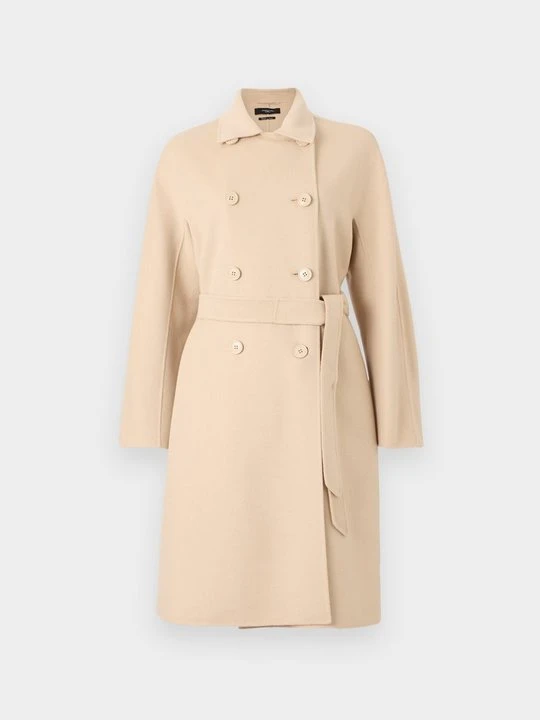 Zdjęcie produktu Klasyczny płaszcz Weekend Max Mara mleczny
