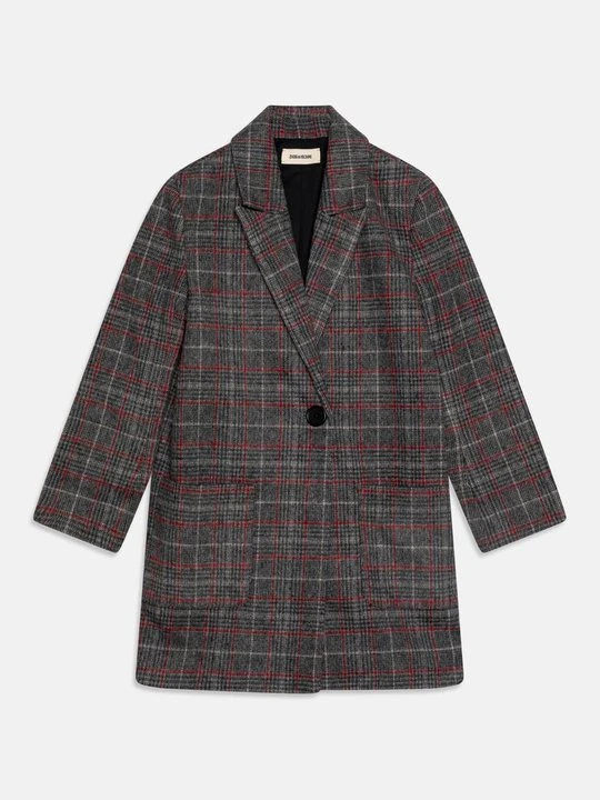 Zdjęcie produktu Klasyczny płaszcz Zadig&Voltaire szary