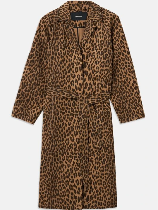 Zdjęcie produktu Klasyczny płaszcz Zadig&Voltaire brązowy