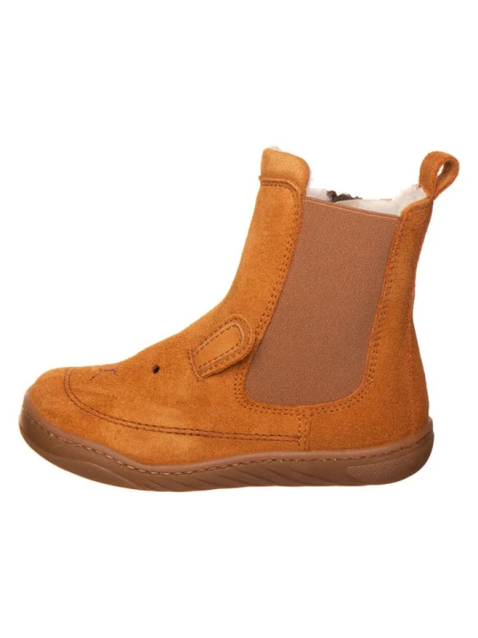 Zdjęcie produktu kmins Skórzane botki barefoot w kolorze jasnobrązowym rozmiar: 30