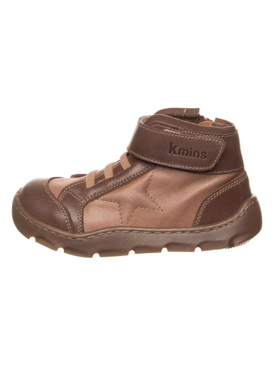 Zdjęcie produktu kmins Skórzane buty w kolorze brązowym do chodzenia na boso rozmiar: 31