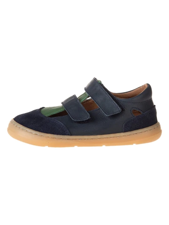Zdjęcie produktu kmins Skórzane buty w kolorze granatowym do chodzenia na boso rozmiar: 34